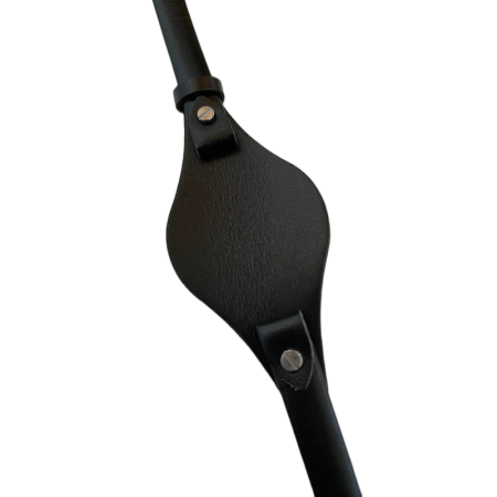 Bratara ceas Cyrax, compatibila ceas Fossil ES, 8 mm, din piele, Negru Leather