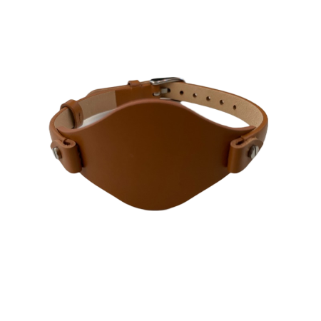 Bratara ceas Cyrax, compatibila ceas Fossil ES, 8 mm, din piele, maro cognac