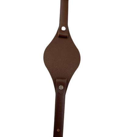 Bratara ceas Cyrax, compatibila ceas Fossil ES, 8 mm, din piele, maro cafea