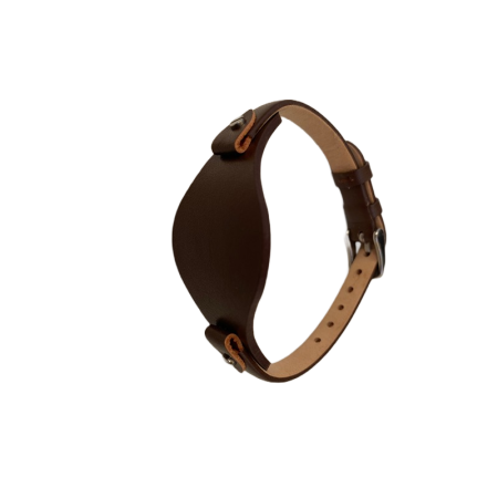 Bratara ceas Cyrax, compatibila ceas Fossil ES, 8 mm, din piele, maro cafea