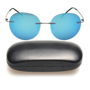 Ochelari soare cu toc, polarizati, bleu, 53x17x140mm