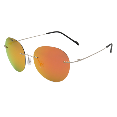 Ochelari soare cu toc, polarizati, portocaliu, 53x17x140mm