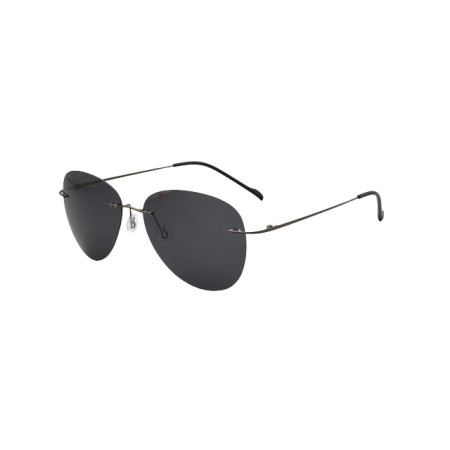 Ochelari de soare aviator, polarizati, negru, cu toc