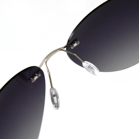 Ochelari soare aviator, polarizati, purpuriu, cu toc