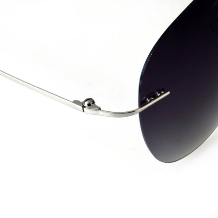 Ochelari soare aviator, polarizati, purpuriu, cu toc