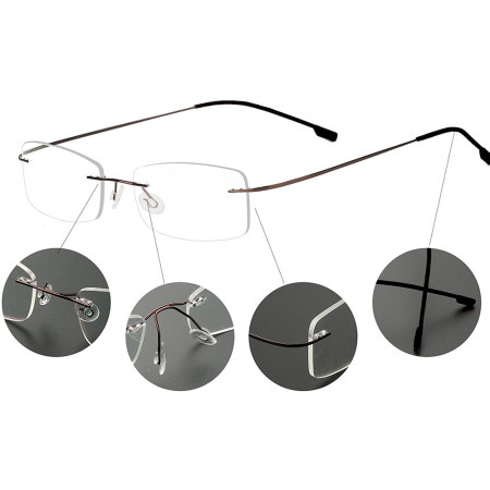 Rame ochelari de vedere, cupru, 52x17x135 mm