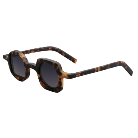 Ochelari soare retro cu toc, polarizati, violet, 35x29x145