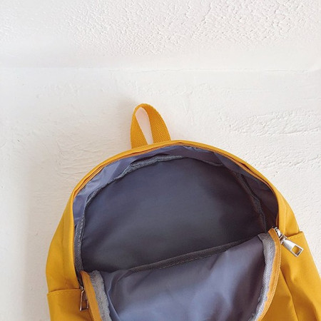 Ghiozdan copii gradinita, scoala, textil, ultrausor, galben 32x25x12 cm