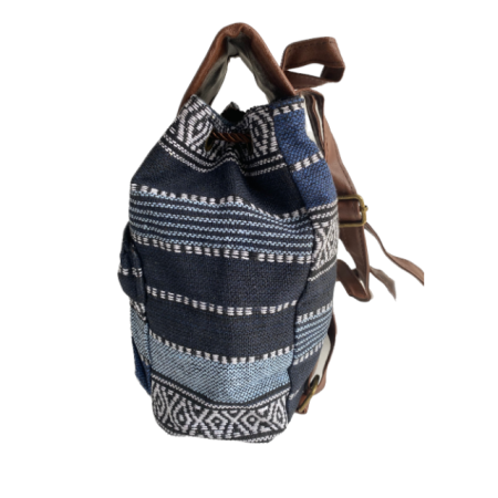 Rucsac dama, material textil, albastru, 25cm x 25cm x 15cm