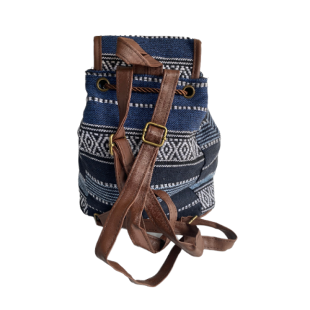 Rucsac dama, material textil, albastru, 25cm x 25cm x 15cm