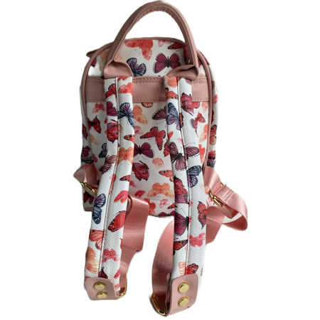 Rucsac dama, PU Leather, Fluturi, 22cm x 28cm x 14cm