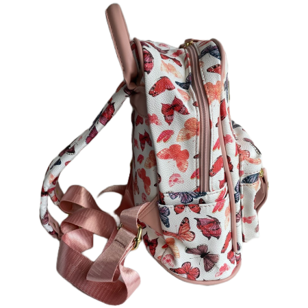 Rucsac dama, PU Leather, Fluturi, 22cm x 28cm x 14cm