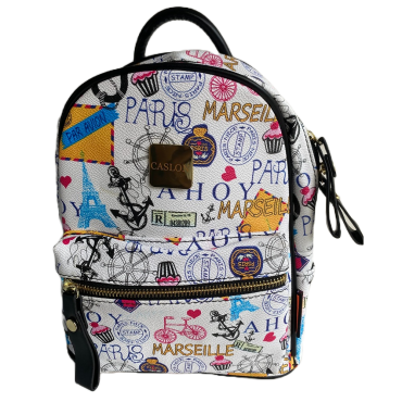 Rucsac dama, PU Leather, Paris, 22cm x 28cm x 14cm