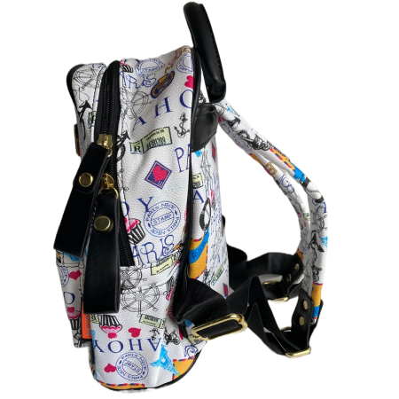 Rucsac dama, PU Leather, Paris, 22cm x 28cm x 14cm