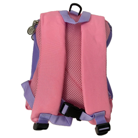 Ghiozdan pentru copii prescolari gradinita cresa, dinozaur, roz, 25x28 cm