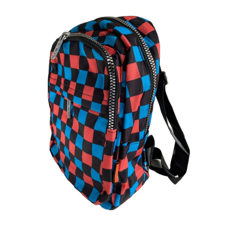 Ghiozdan cu patratele, 26x30x15 cm