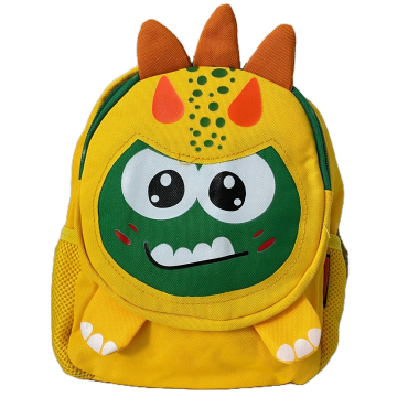 Ghiozdan pentru copii prescolari gradinita cresa, rotund, galben, 25x25 cm