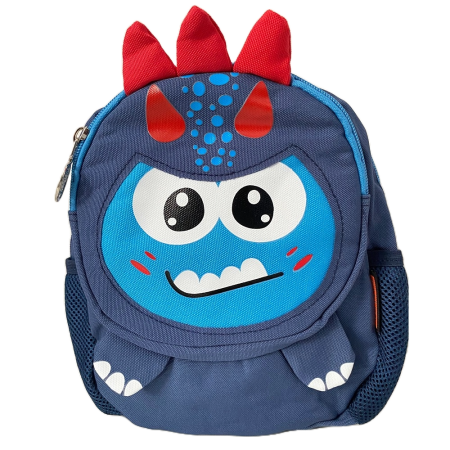 Ghiozdan pentru copii prescolari gradinita cresa, rotund, albastru, 25x25 cm