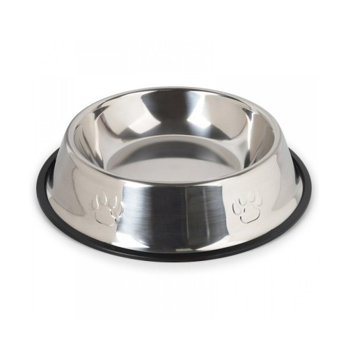 Bol Mancare Catei, Inox, mediu, 21x5 cm...