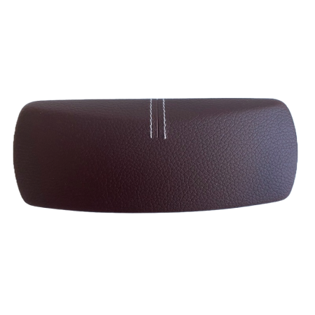 Toc ochelari piele ecologica, 16 x 6.5 x 4.5 cm, maro