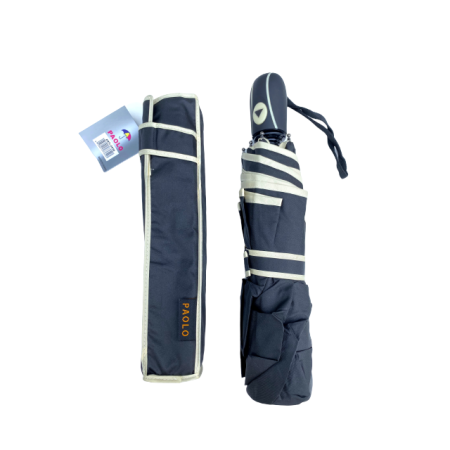 Umbrela dama, pliabila, antivant, negru, Ø90 cm