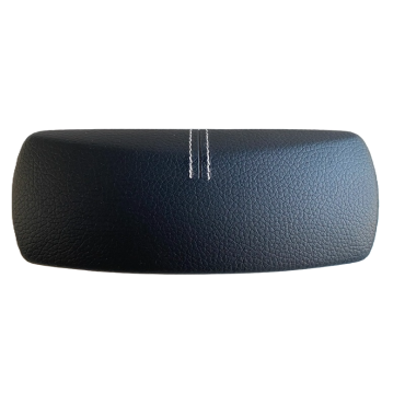 Toc ochelari piele ecologica, 16 x 6.5 x 4.5 cm, negru