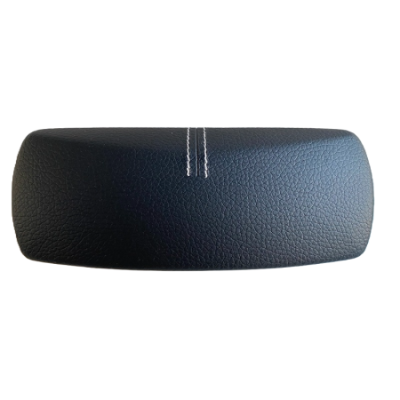 Toc ochelari piele ecologica, 16 x 6.5 x 4.5 cm, negru