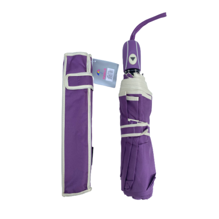 Umbrela dama, pliabila, antivant, violet, Ø90 cm