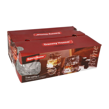 Set 6 pahare speciale pentru whiskey, 150 ml