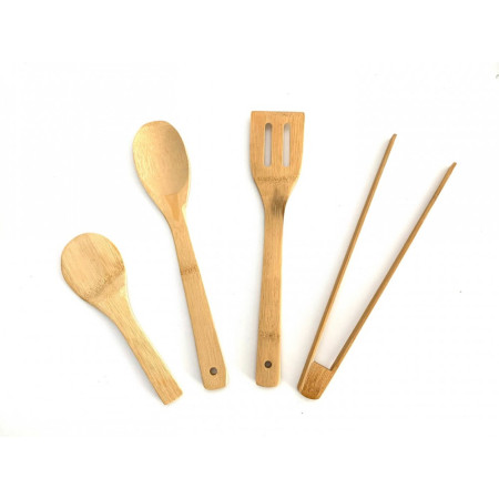 Set 2 linguri, 1 paleta, 1 cleste, lemn