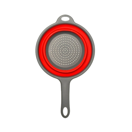 Strecuratoare pentru paste pliabila rosie, 18 cm