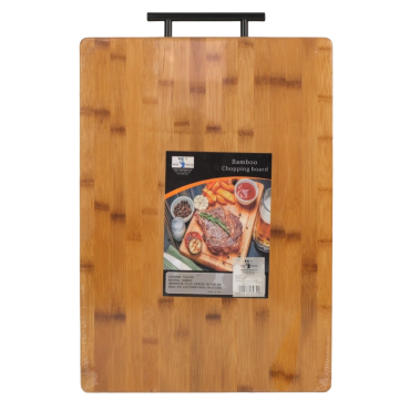 Tocator bambus, cu maner, 42x32 cm