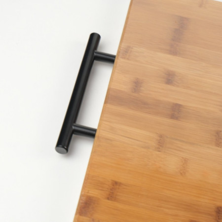 Tocator bambus, cu maner, 42x32 cm