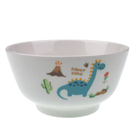 Bol din ceramica, pentru copii, cu dinozauri, Φ13 cm