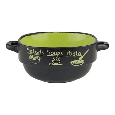 Bol supa, salata, paste, Verde, 7.5x15cm