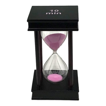 Clepsidra patrata de lemn, 10 minute, 8x14 cm