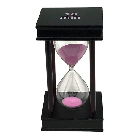 Clepsidra patrata de lemn, 10 minute, 8x14 cm