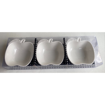 Sosiera ceramica si suport de lemn, 3 piese, 100 ml vas