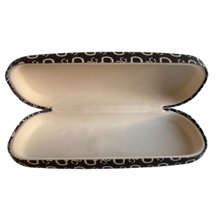 Toc ochelari din piele ecologică, maro, 16 x 6 x 4 cm