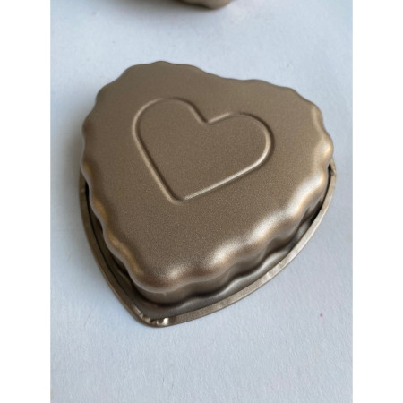 Set 2 tavi cuptor, forma inima, 12cm