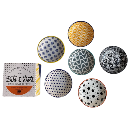 Set 6 farfurii servire, alb, 9.5cm