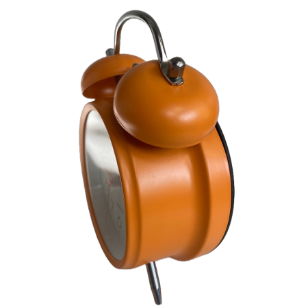 Ceas de masa, portocaliu, vintage, 12x15cm