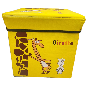 Cutie depozitare pliabila, galben, 30x30 cm