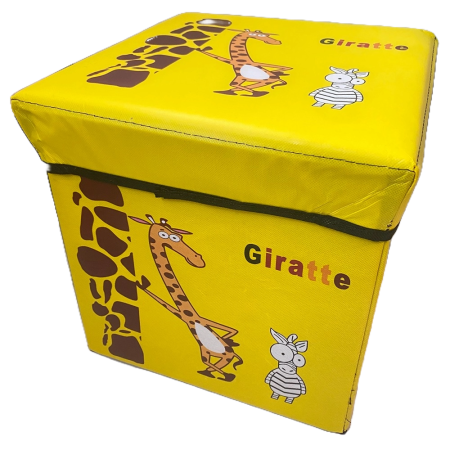 Cutie depozitare pliabila, galben, 30x30 cm