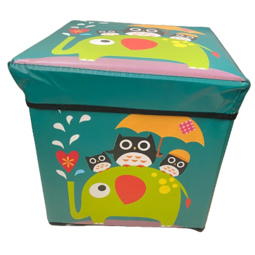 Cutie depozitare pliabila, verde, 30x30 cm