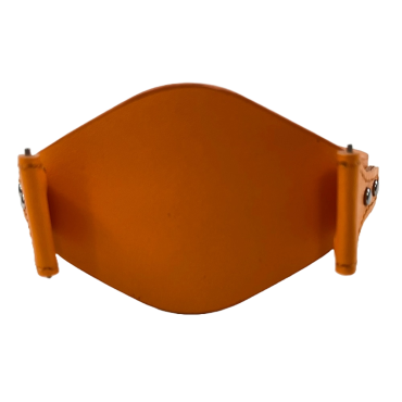 Curea ceas Cyrax, compatibila ceas Fossil ES3615, 12 mm, din piele, Portocaliu