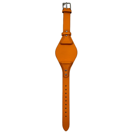 Curea ceas Cyrax, compatibila ceas Fossil ES3615, 12 mm, din piele, Portocaliu