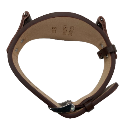 Curea ceas Cyrax, compatibila ceas Fossil ES3615, 12 mm, din piele, Maro cafeniu