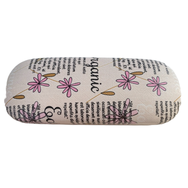 Toc ochelari piele ecologica, 16 x 6 x 4 cm, Crem