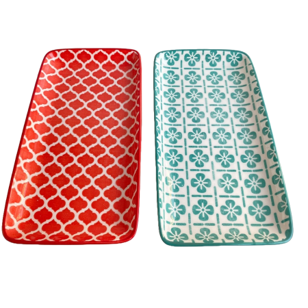 Set 2 platouri servire, termorezistente